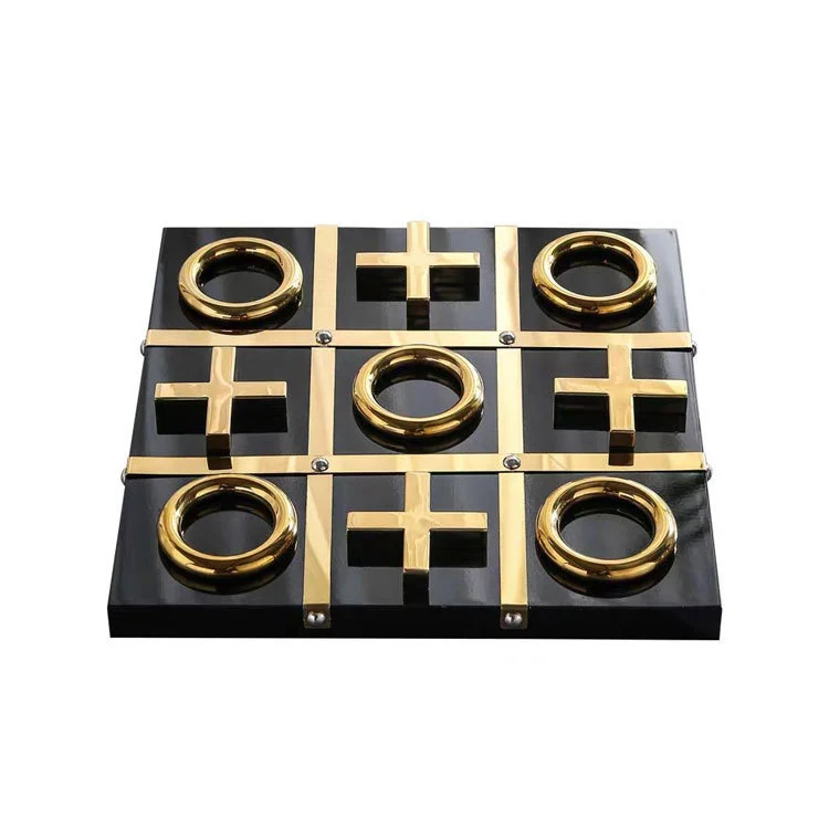 Elegantes dekoratives Tic-Tac-Toe-Spiel
