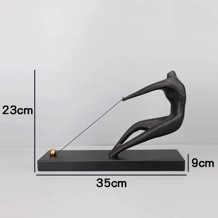 Elegante abstrakte figürliche Skulptur
