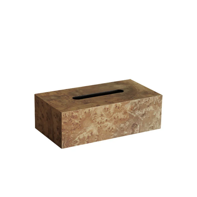 Dekorativer Holz-Boxhalter für Taschentücher