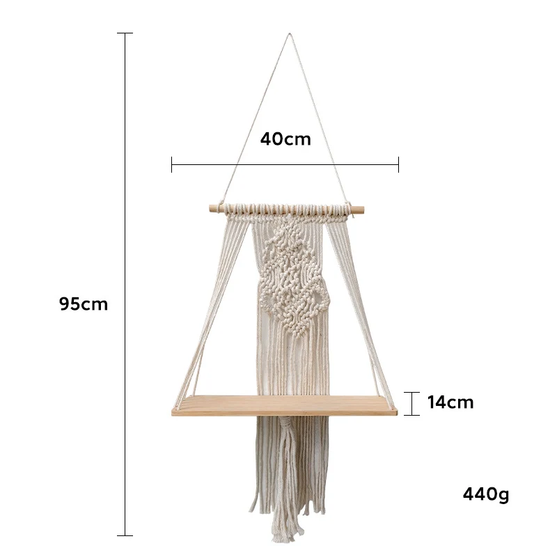 Macrame Wandbehang Karnz