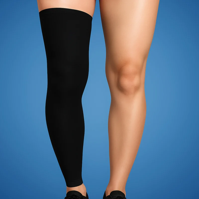 FlexiRelief | Full leg compression sleeve – Knee support – Graduated compression – Pain relief – Recovery – Swelling reduction Calf