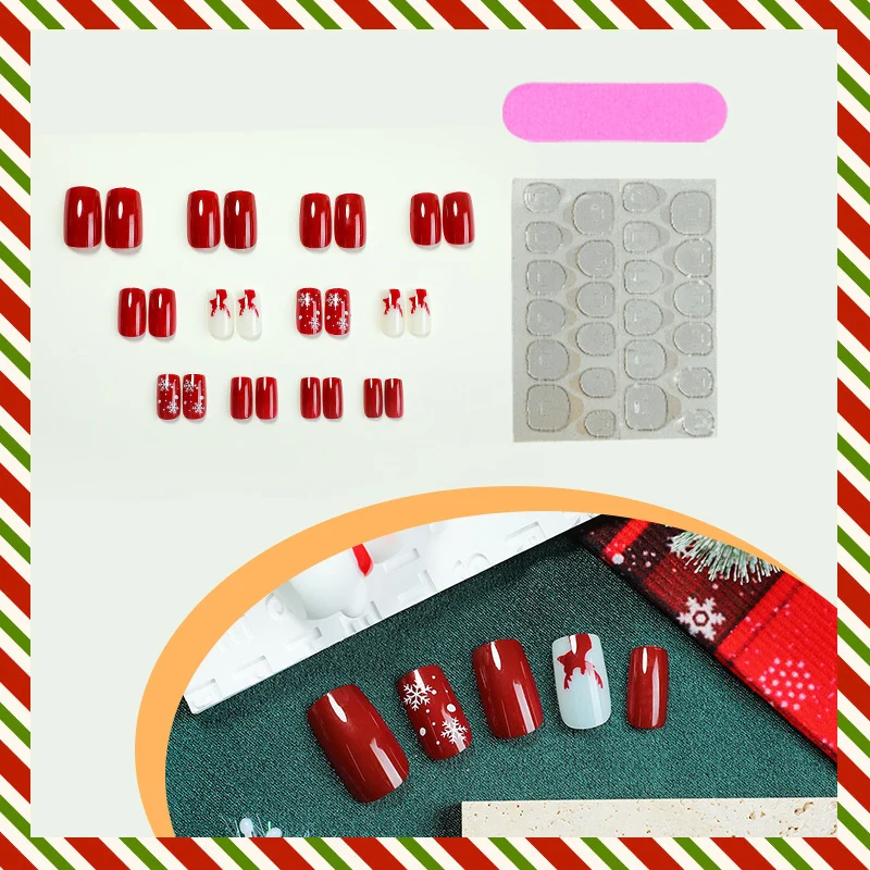 Künstliche Weihnachtskunstnägel Karnz