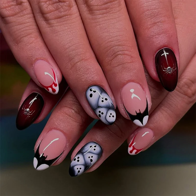 Kreatives Halloween Kunstnagelset Karnz