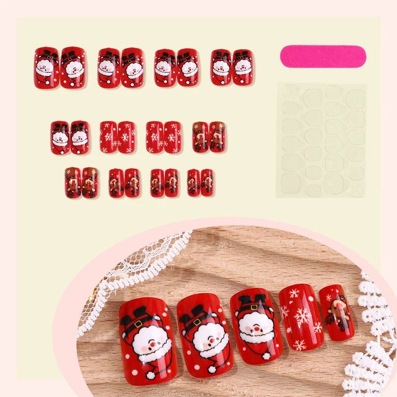 Festliches Weihnachtskunstnagelset Karnz