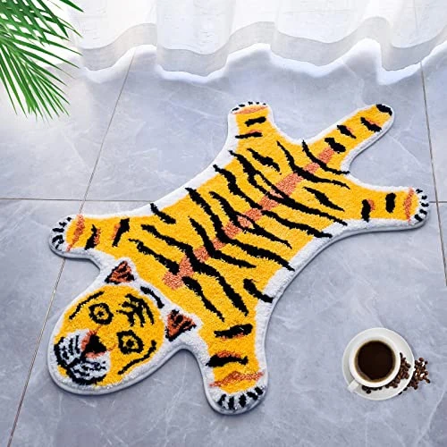 Tiger-Themen Plüsch-Teppich