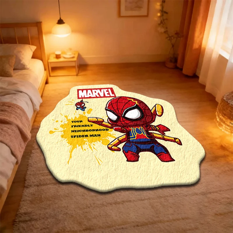 Spider-Man Themen Plüschbereichsteppich