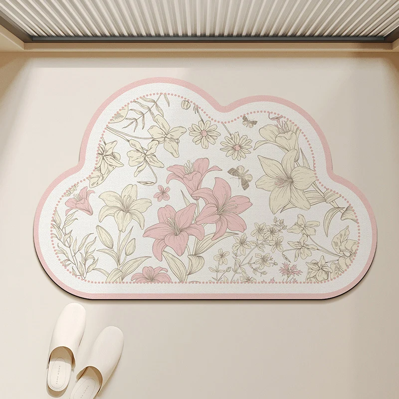 Floral-förmige dekorative Teppichmatte