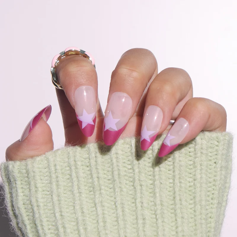 Star-Detail Stiletto Press-On Nails Karnz