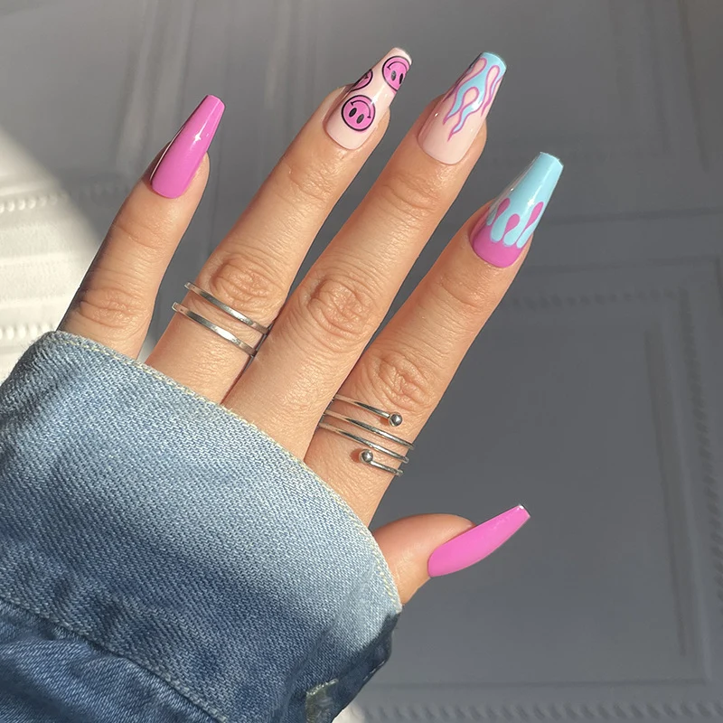 Verspielt Stiletto Nagelkunst Erweiterungen Karnz