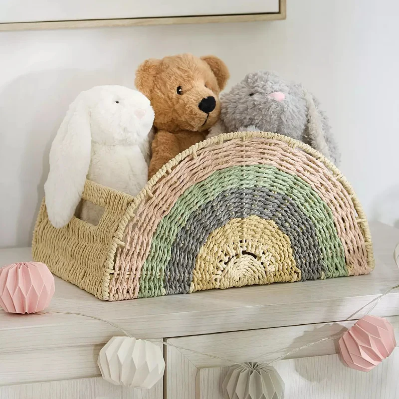 Kreativer Aufbewahrungskorb im Regenbogen-Design Karnz