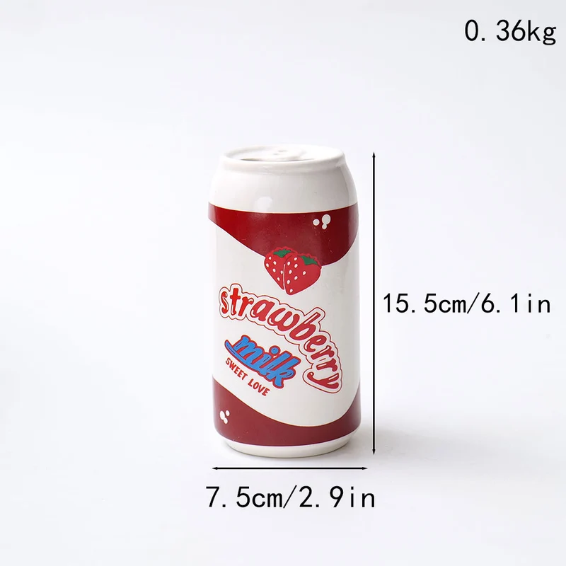 Neuheit Erdbeermilch Keramiktasse
