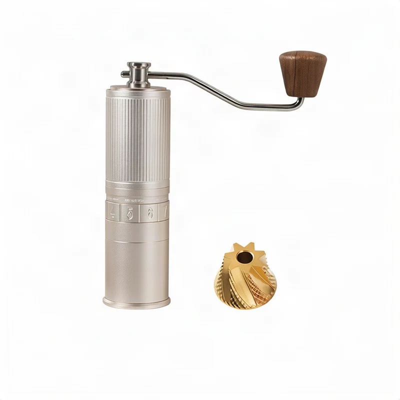 Handkaffeemühle mit Stahlkern, Luxus-Design