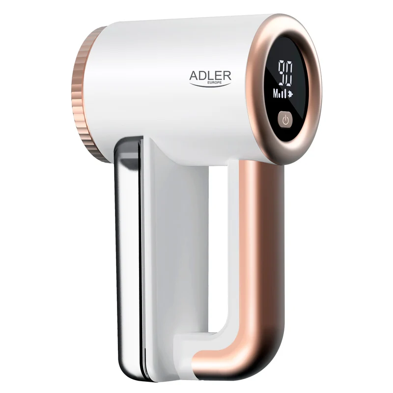 Adler Stoffrasierer, USB-Ladung, LCD-Display, 3-stufige Geschwindigkeit, Bürste, AD 9617