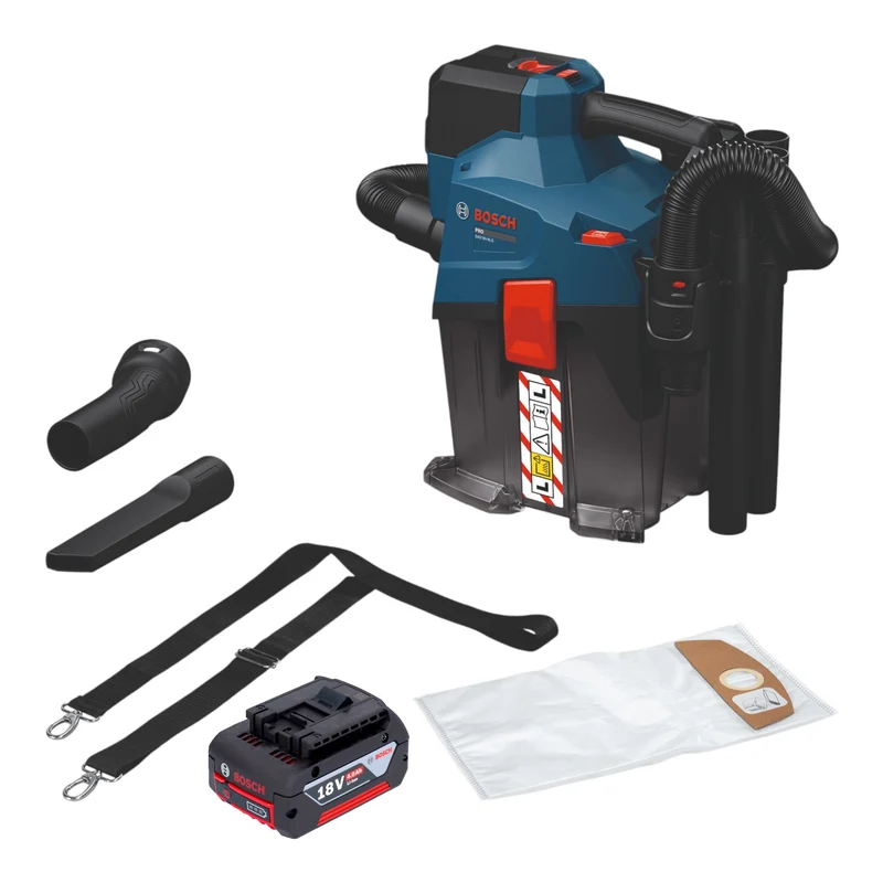 Bosch GAS 18V-6L S Akku Staubsauger 18 V 6 l Staubklasse L + 1x Akku 4,0 Ah - ohne Ladegerät