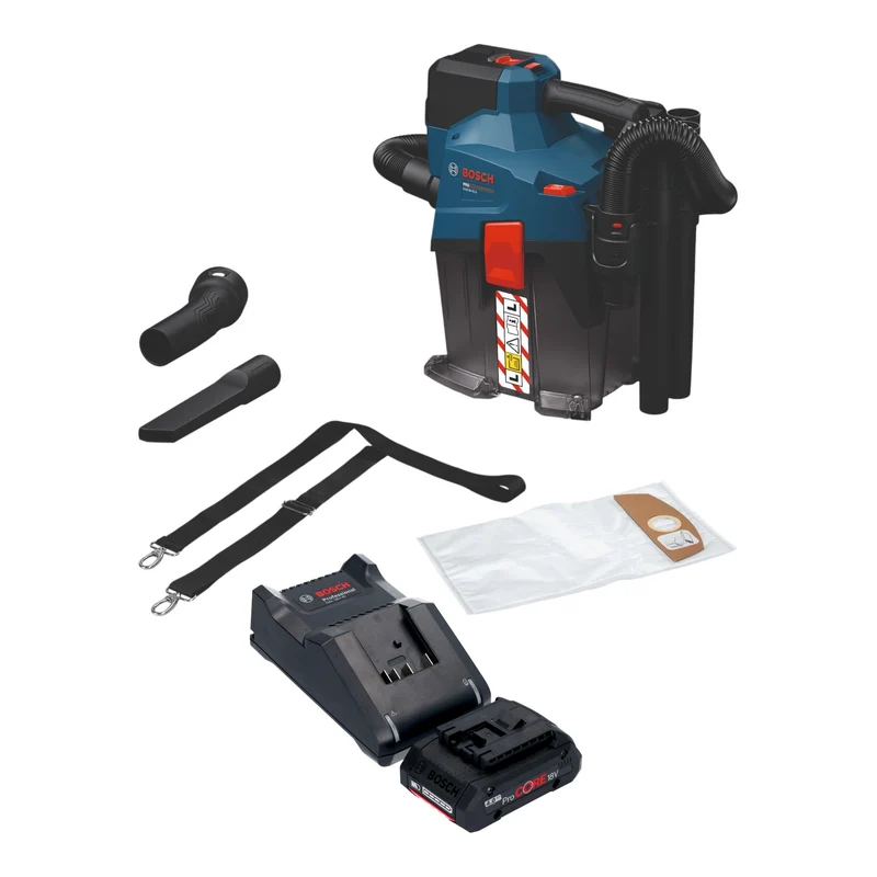 Bosch GAS 18V-6L S Akku Staubsauger 18 V 6 l Staubklasse L + 1x ProCORE Akku 4,0 Ah + Ladegerät