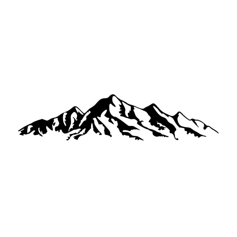 Durchbrochenes Bild, 3D Wanddekoration, 3D Bild "Alpen Berge" 120x28cm Schwarz
