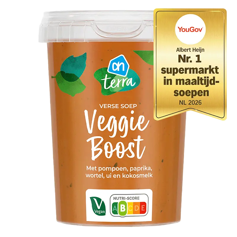 Verse soep veggie boost met pompoen