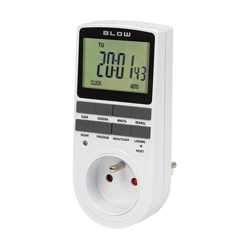 Digitaler Zeitschaltuhr-Programmierer Blow, LCD-Display, Genauigkeit +/- 1 Minute pro Monat, 16 verschiedene Betriebskombinationen, 72-016#