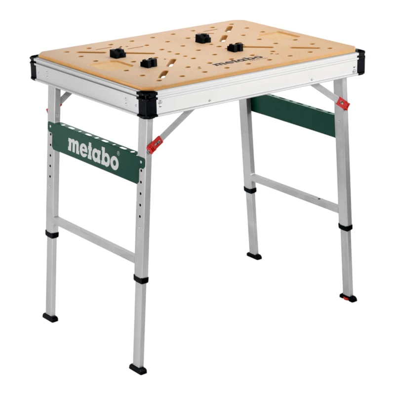 Metabo MWB 100 Multifunktionstisch ( 626991000 ) mobile Werkbank robuste MDF-Tischplatte