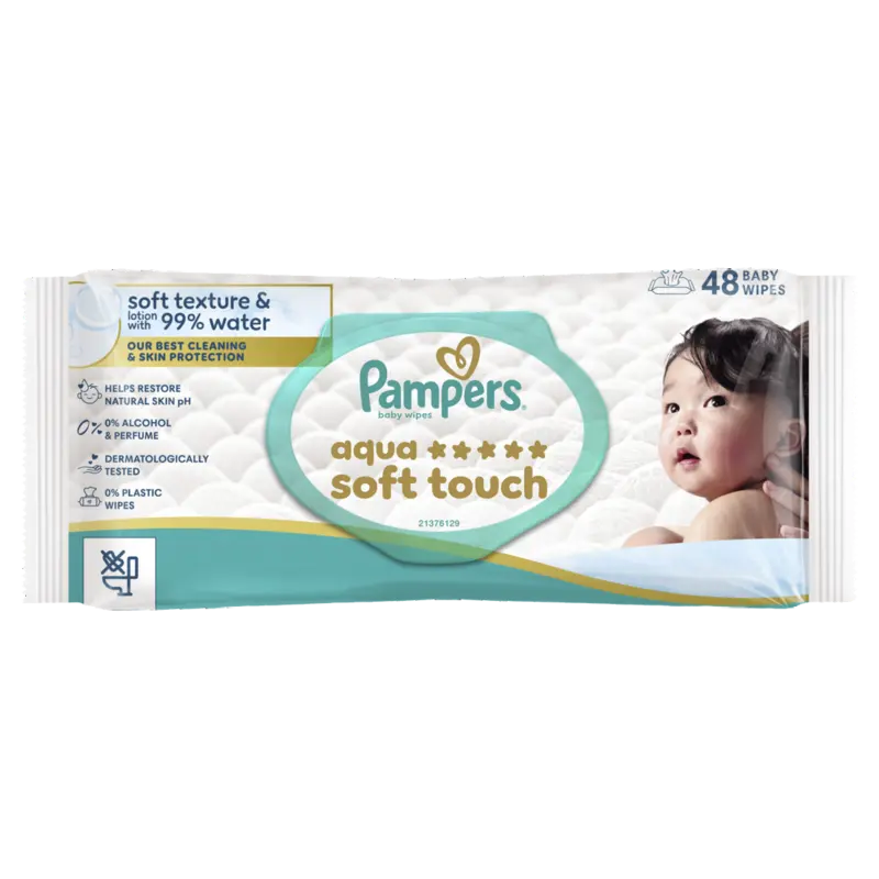Pampers Aqua soft touch baby wipes