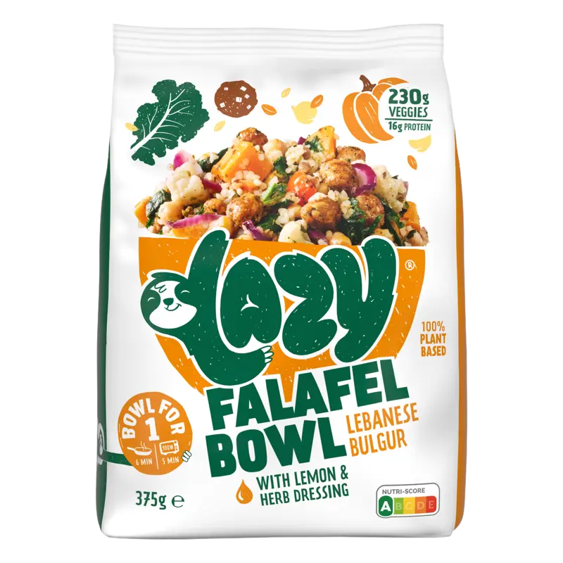 Lazy Falafel bowl lebanese bulgur