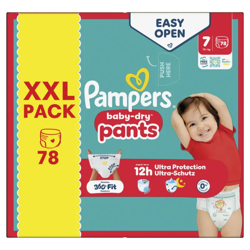 Pampers Baby-dry pants maat 7 XXL pack