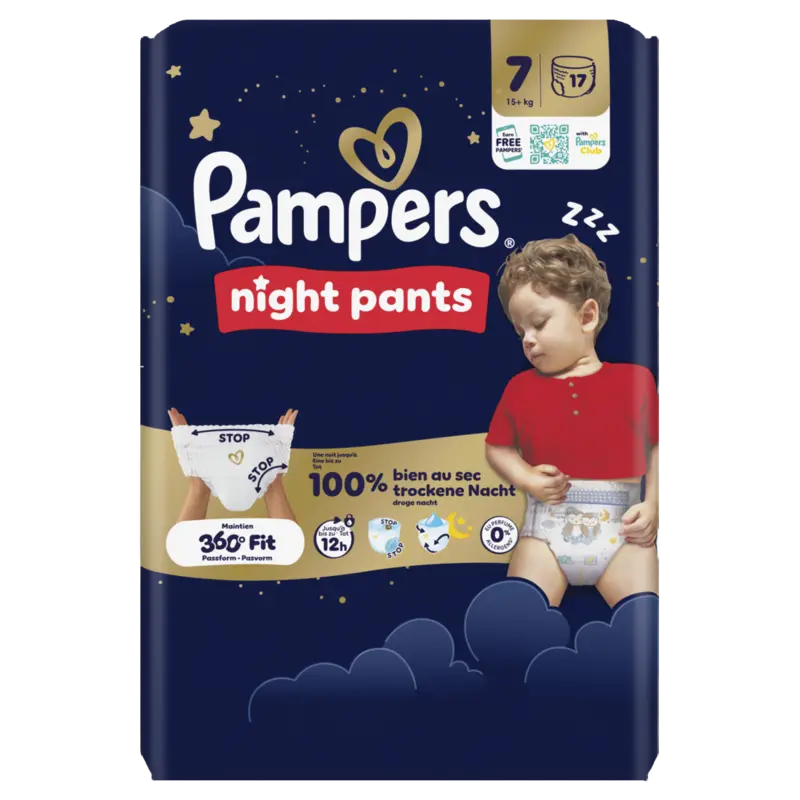 Pampers Night pants luierbroekje maat 7