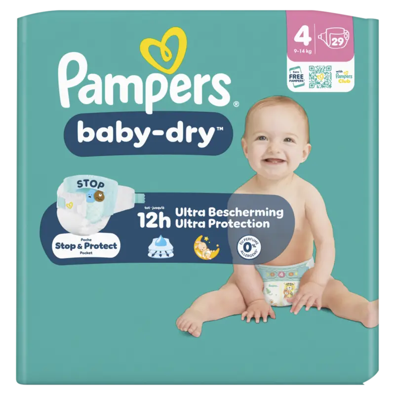 Pampers Baby-dry luiers maat 4
