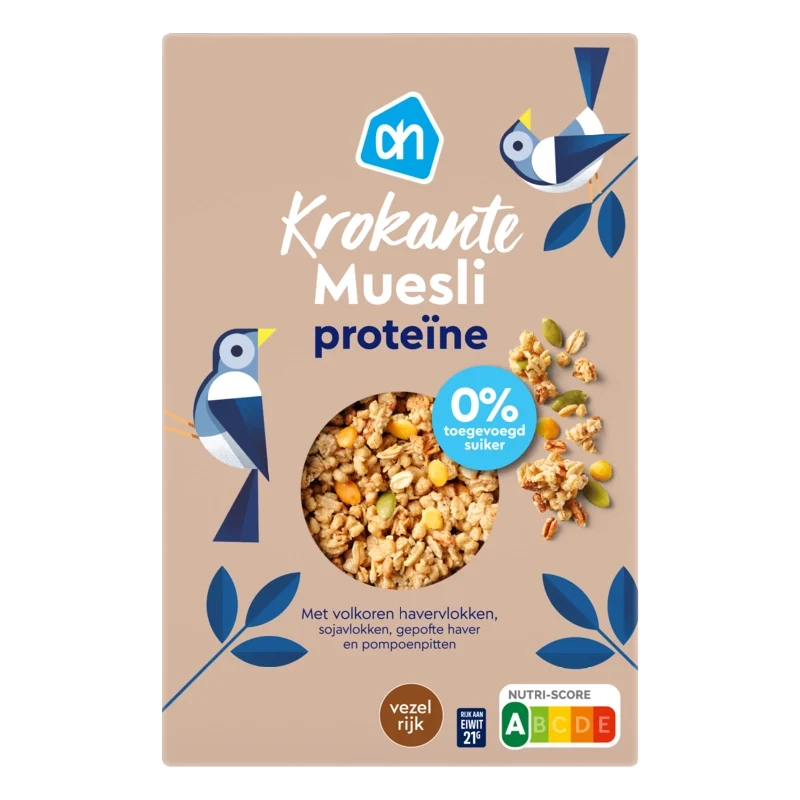 Krokante muesli proteine