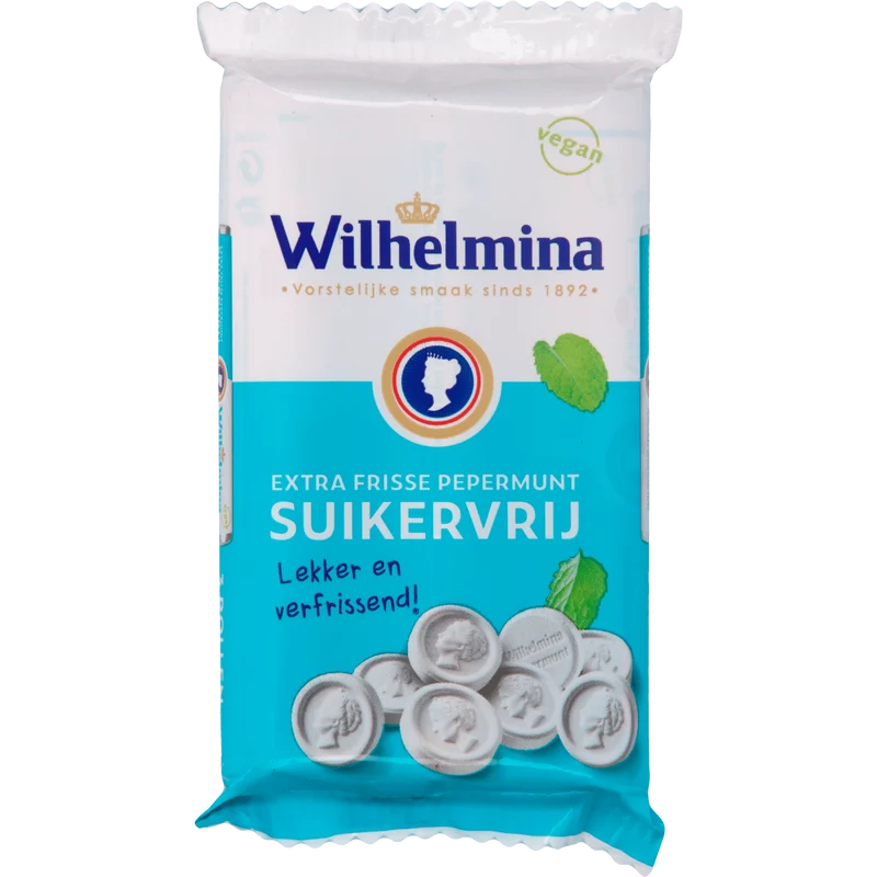Wilhelmina Pepermunt suikervrij 3-pack