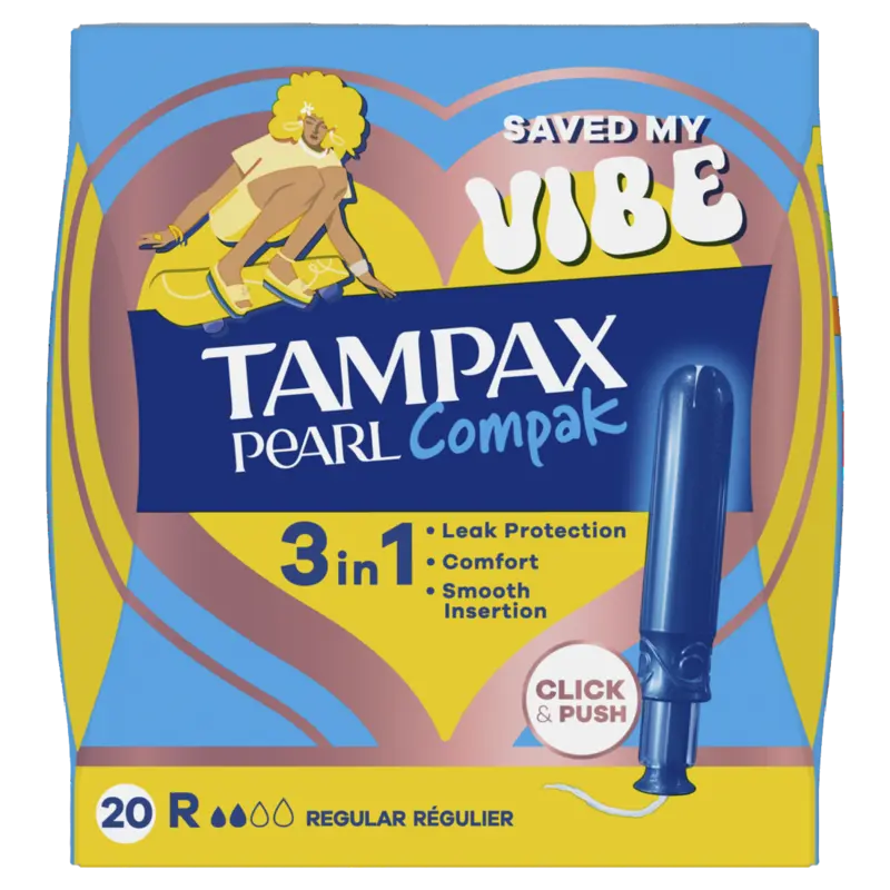 Tampax Tampons compak pearl regular
