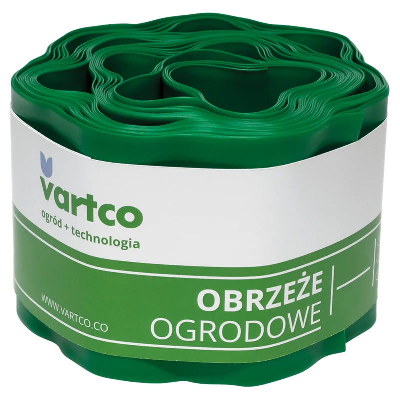 Rasenkante Gartenzaun Wellige Beeteinfasung Mähkante Garten Palisade Wurzelsperre Kunststoff 20cm x9m Grün