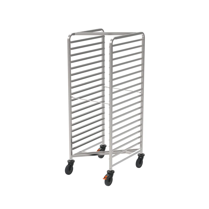 Rieber Raumspar-Regalwagen für GN 2/1; 1/1; 2/4 mit Abweiserrollen