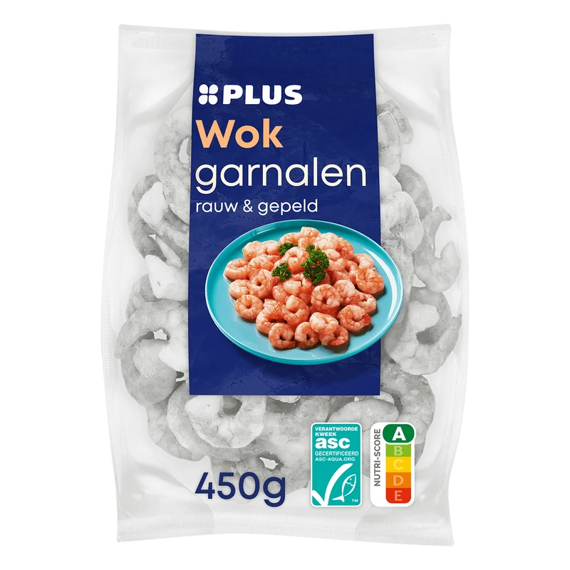 Wokgarnalen rauw & gepeld
