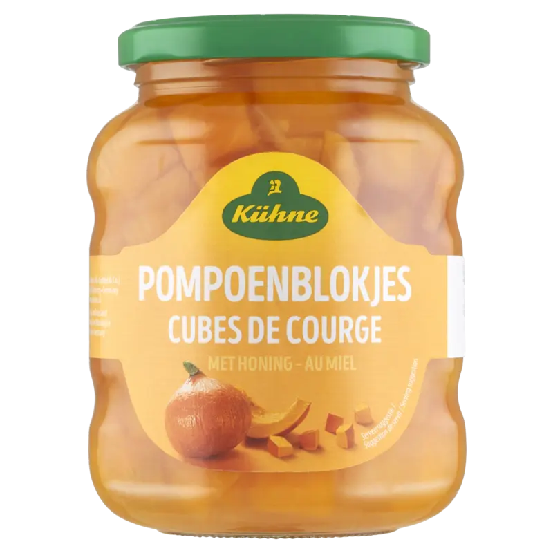 Kühne Pompoenblokjes met honing