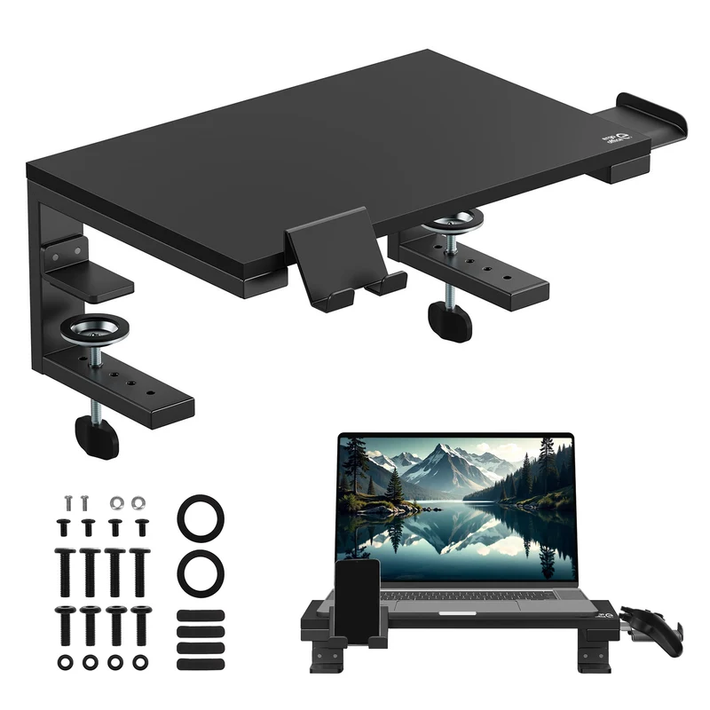 Laptop-/Monitorständer Ergo Office, Tragfähigkeit 20kg, für Diag. 13-32", schwarz, ER-303 B