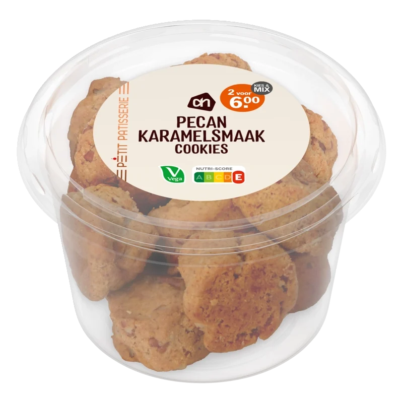 Mini pecan karamel koekjes