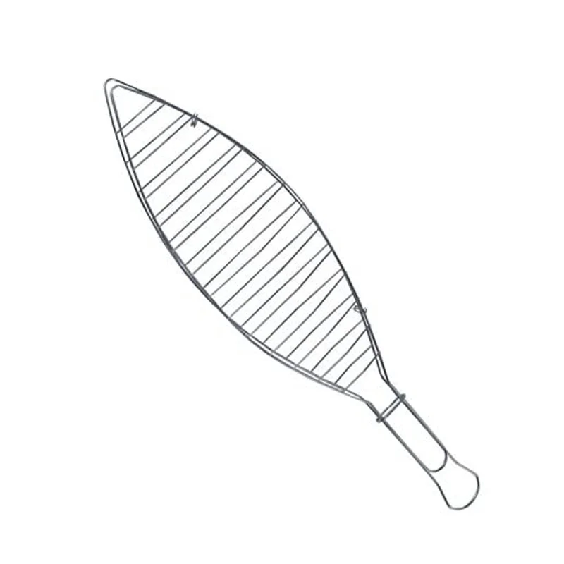 Grillrost für Fisch verchromter Stah 41cm Grillzubehör