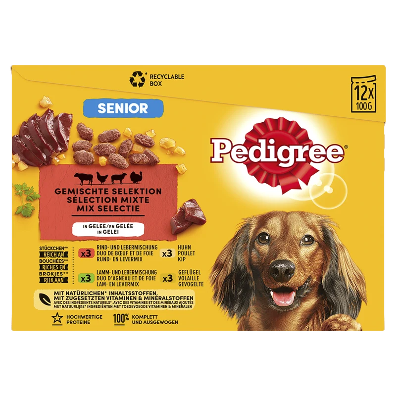 Pedigree Senior Vlees in Gelei Hondenvoer