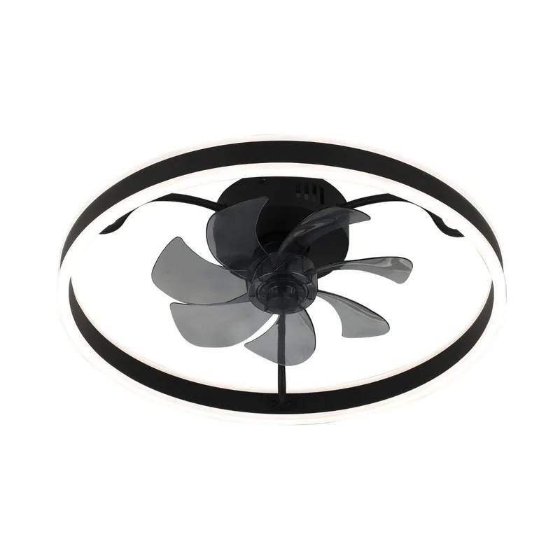 Rabalux Deckenleuchte, mit Ventilator, 40W, schwarz, Fanfy