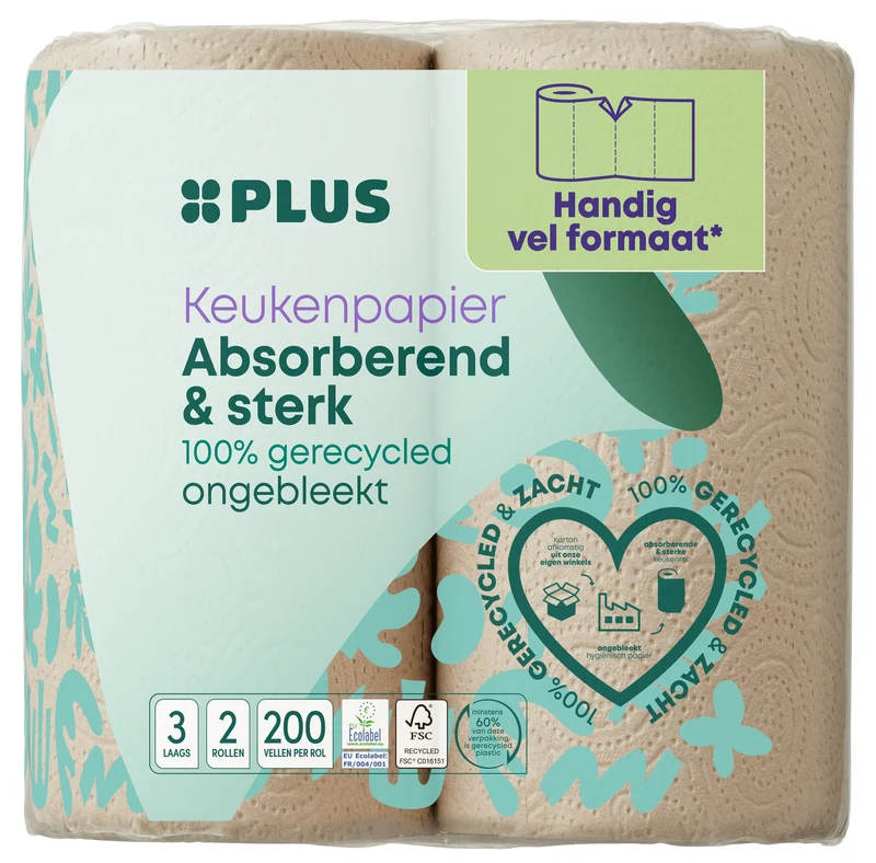 Keukenpapier (half)vel 3laags eco