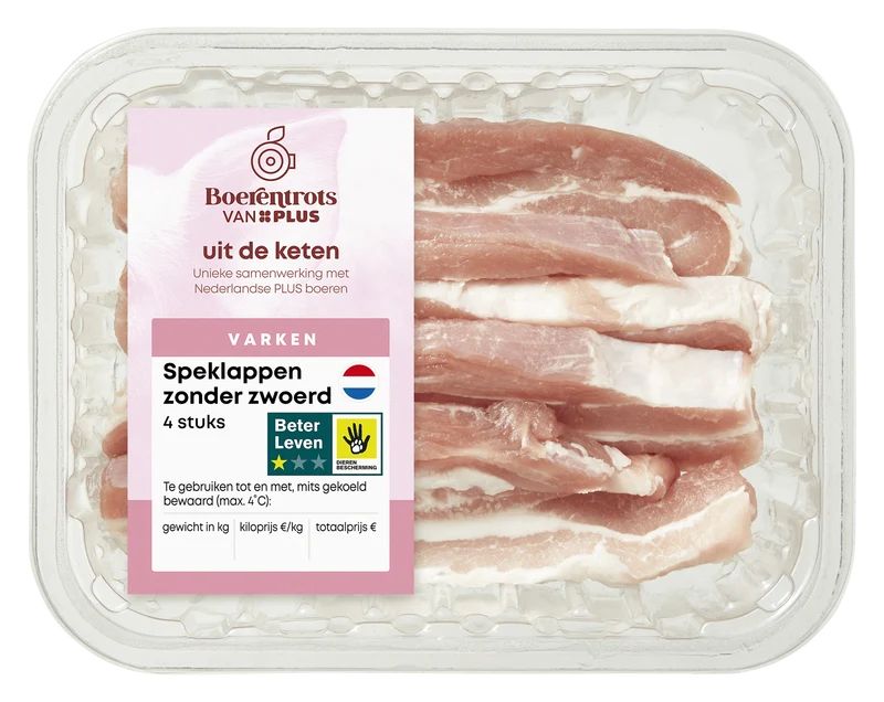 Boerentrots Speklappen zonder zwoerd 4st