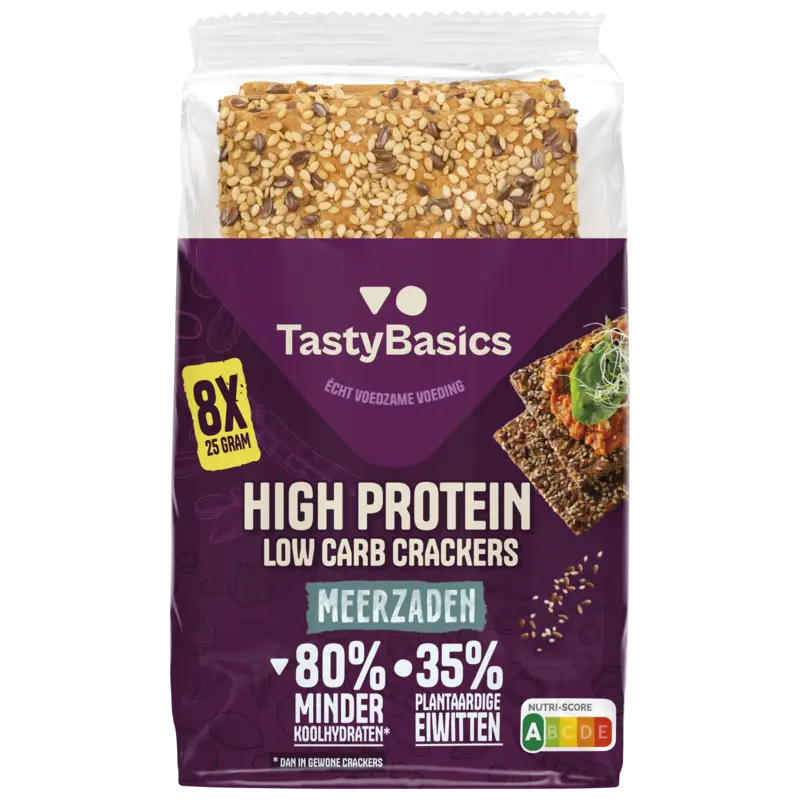 TastyBasics Vezelrijke crackers meerzaden