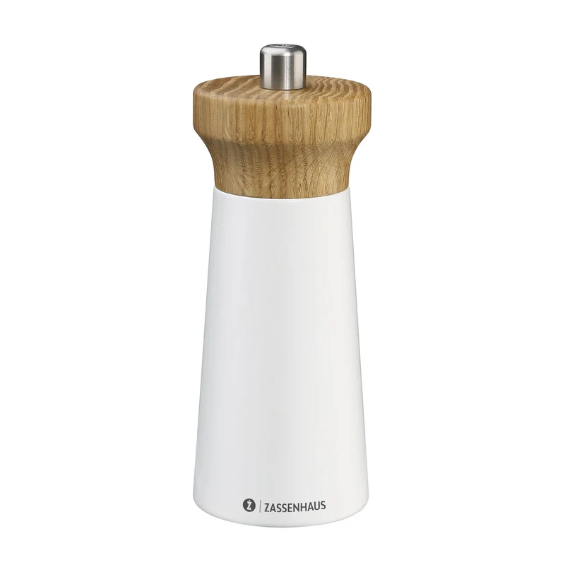 Salzmühle WESTERLAND 14 cm weiß/Eiche