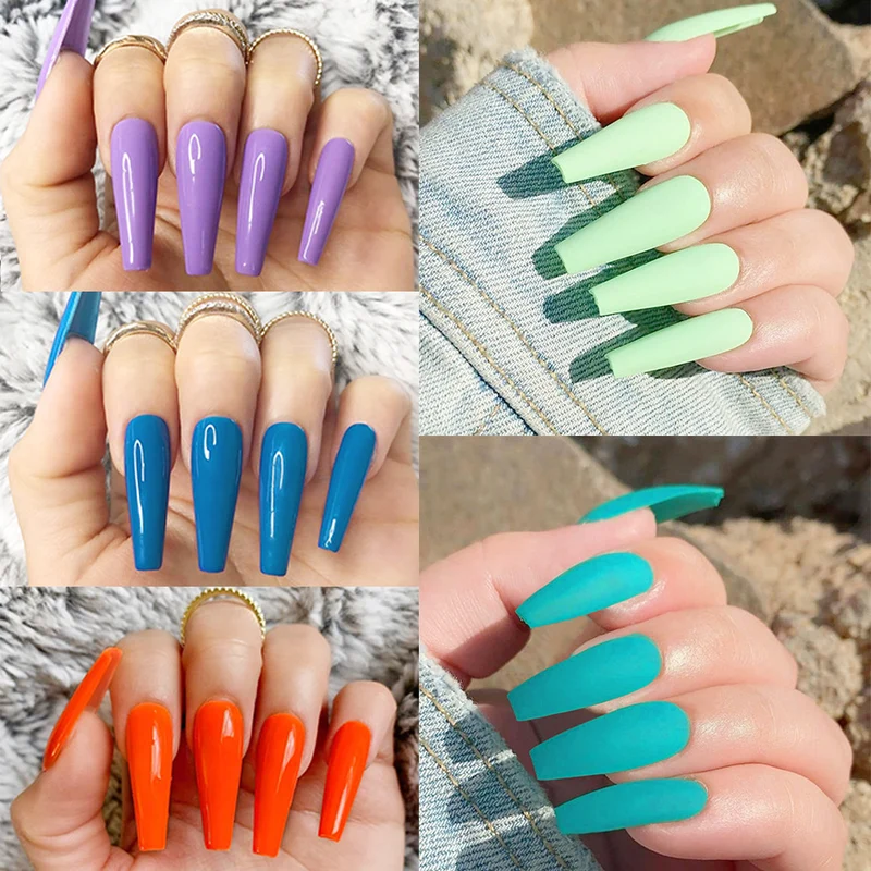 Glamouröse Kunstnägel mit Hochglanz-Finish Karnz